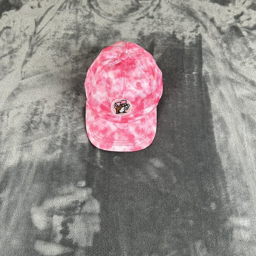 Buc-ee's Youth Baseball Hat stretch Back Gas Station Pink Girls Cap UPF 50+